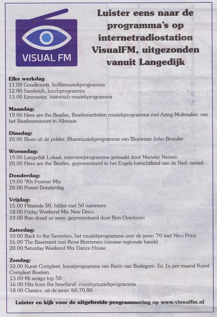 Radio week programering (oud)