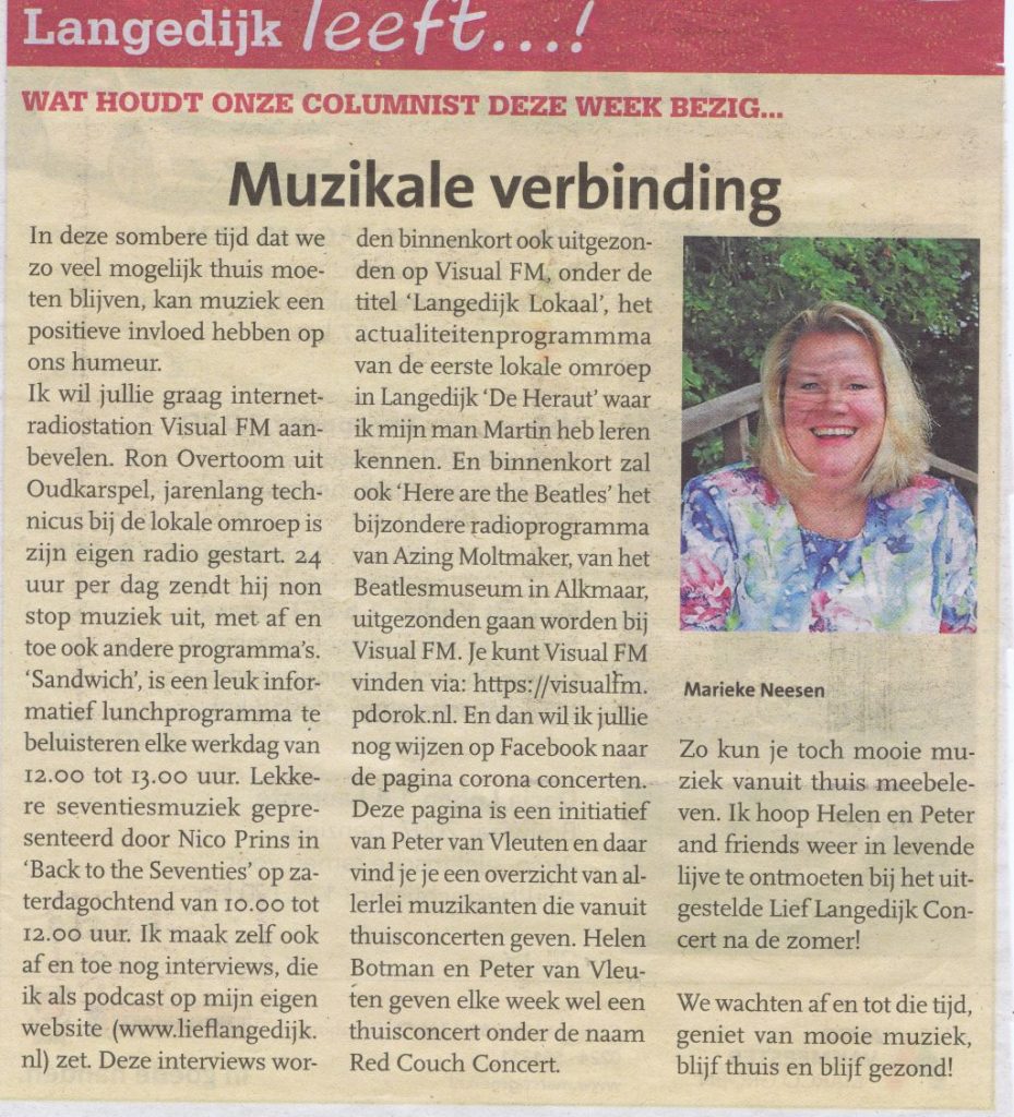 Muzikale verbinding van Marieke Barten-Neesen